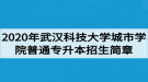 2020年武漢科技大學城市學院普通專升本招生簡章