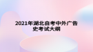 2021年湖北自考中外廣告史考試大綱