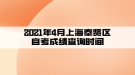 2021年4月上海奉賢區(qū)自考成績查詢時(shí)間