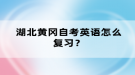 湖北黃岡自考英語怎么復習？