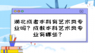 湖北成考本科有藝術類專業(yè)嗎？成教本科藝術類專業(yè)有哪些？