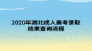 2020年湖北成人高考錄取結(jié)果查詢流程