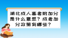 湖北成人高考附加分是什么意思？成考加分政策有哪些？