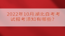 2022年10月湖北自考考試報考須知有哪些？