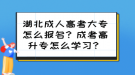 湖北成人高考大專(zhuān)怎么報(bào)名？成考高升專(zhuān)怎么學(xué)習(xí)？