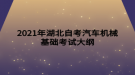 2021年湖北自考汽車機械基礎考試大綱