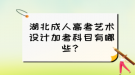 湖北成人高考藝術(shù)設(shè)計(jì)加考科目有哪些？