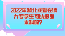 2022年湖北成考在讀大專學(xué)生可以報考本科嗎？