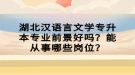 湖北漢語言文學(xué)專升本專業(yè)前景好嗎？能從事哪些崗位？