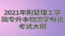 2021年荊楚理工學(xué)院專升本物流學(xué)概論考試大綱