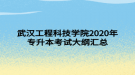 武漢工程科技學院2020年專升本考試大綱匯總