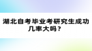 湖北自考畢業(yè)考研究生成功幾率大嗎？