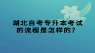 湖北自考專升本考試的流程是怎樣的？