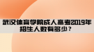 武漢體育學(xué)院成人高考2019年招生人數(shù)有多少？