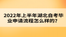 2022年上半年湖北自考畢業(yè)申請(qǐng)流程怎么樣的？