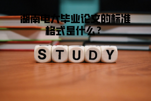 湖南電大畢業(yè)論文的標(biāo)準(zhǔn)格式是什么？