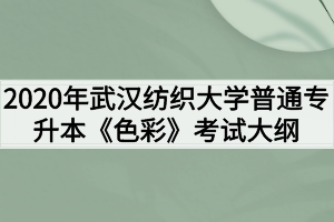 2020年武漢紡織大學(xué)普通專升本《色彩》考試大綱