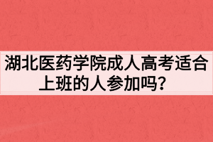 湖北醫(yī)藥學(xué)院成人高考適合上班的人參加嗎？