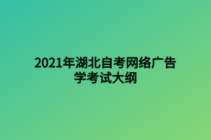 2021年湖北自考網絡廣告學考試大綱