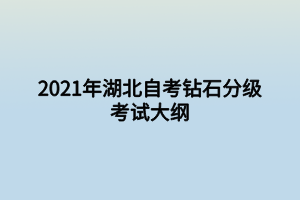 2021年湖北自考鉆石分級(jí)考試大綱