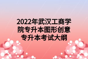 2022年武漢工商學院專升本圖形創(chuàng)意專升本考試大綱